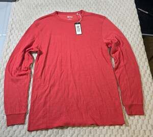 Alpine Design Mens M Duofold Crew Long Sleeve Shirt UPF 50+ Antique Rosewood NWT